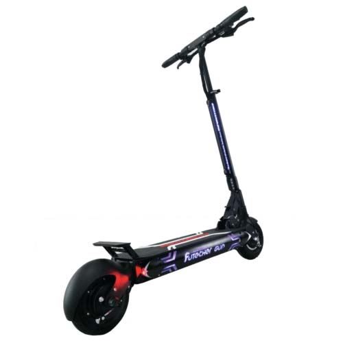 Minimotors Futecher Gun Elektrische Step 600 W Zwart - [Artikel bestemd voor de Franse markt (niet verkrijgbaar in het Nederlands)]