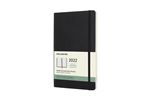 Agenda semainier Moleskine Horizontal Grand format Couverture souple 2022 Noir