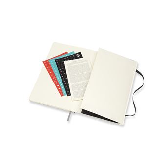 Agenda semainier Moleskine Horizontal Grand format Couverture souple 2022 Noir