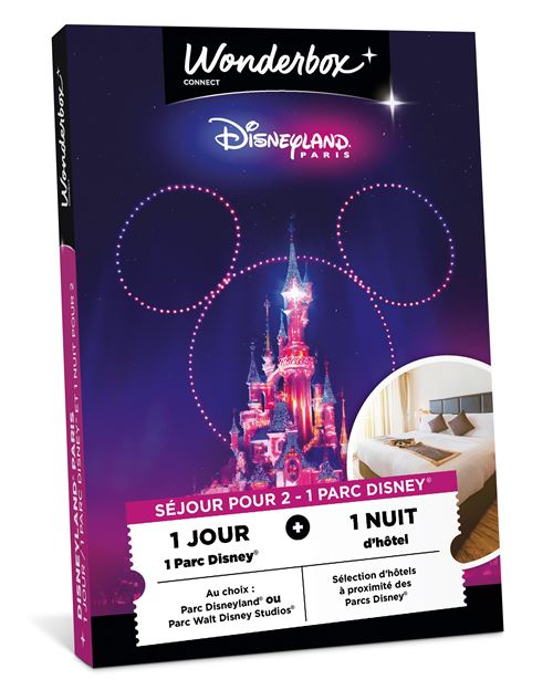 Coffret cadeau Tick nBox Disneyland Paris Séjour 1 jour 1 nuit
