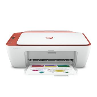 Imprimante tout-en-un HP DeskJet 2723e Jet d'encre couleur Copie Scan Blanc et rouge 6 mois d' Instant ink inclus avec HP+ - 1