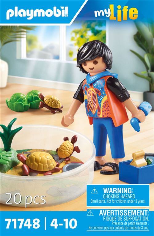 Playmobil My Life 71748 Famille De Tortues Dans Un Terrarium