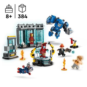 LEGO® Super Heroes 76315 Le laboratoire d’Iron Man : la salle des armures