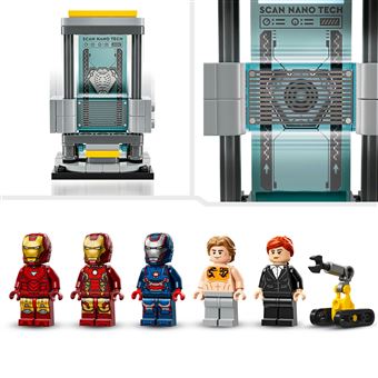 LEGO® Super Heroes 76315 Le laboratoire d’Iron Man : la salle des armures