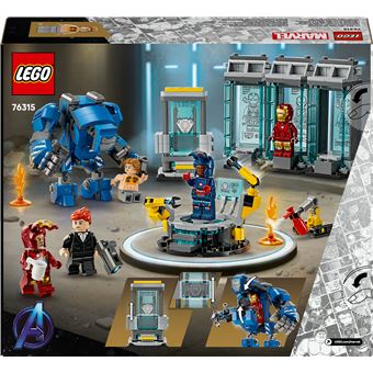 LEGO® Super Heroes 76315 Le laboratoire d’Iron Man : la salle des armures