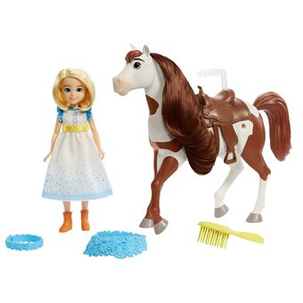 Poupée Abigaëlle Spirit et son cheval Boomerang Deluxe