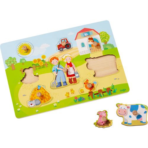 Puzzle en bois Haba A la ferme