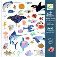 Jeu créatif Djeco Pochette de 160 stickers océan à effets