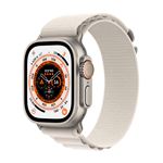 Apple Watch Ultra + Cellular, boîtier Titane 49mm avec Boucle Alpine Lumière Stellaire Taille L