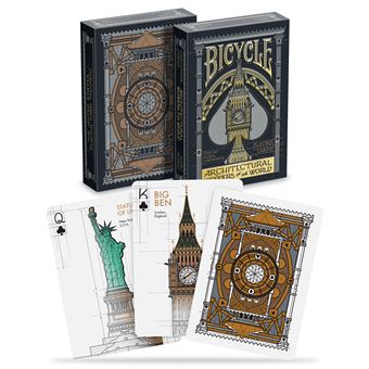 Jeu de cartes Bicycle Ultimates Architectural Wonders of the World