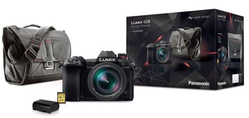 Hybride Pro Lumix G9 + Objectif Leica 12-60 mm f/2.8-4.0 + Sac Peak Design + Deuxième batterie + Carte SD 32Go