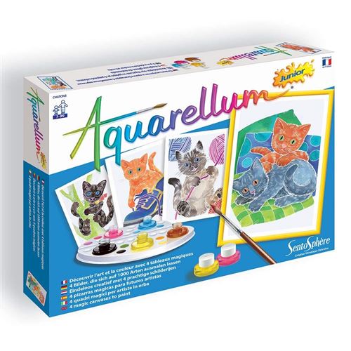 Kit créatif Aquarellum Junior Chatons SentoSphère