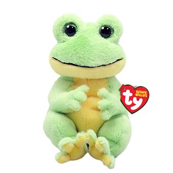 Peluche TY Beanie Bellies Snapper La Grenouille Vert et Jaune - 1
