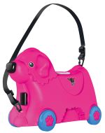 Porteur enfant Big Bobby Valise Chien Rose