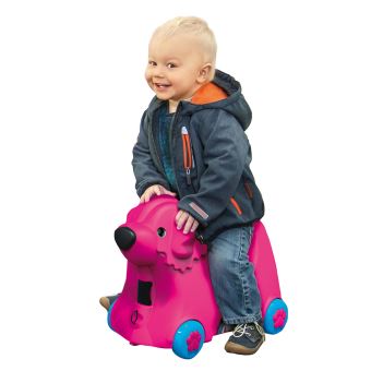 Porteur enfant Big Bobby Valise Chien Rose