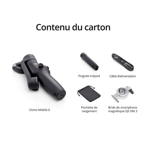 DJI OM6 OSMO Mobile 6 3-Axis Foldable Handheld sold Gimbal Stabilizer Selfie Tripod