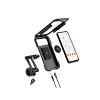 FAIREACH Sacoche Vélo Support Étanche, Porte Téléphone Vélo 3D Eva  Accessoires Ecran tactile TPU sensible avec pare-soleil pour Smart Phones  6.8