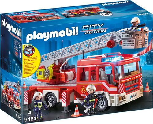 Playmobil 70935 City Action : Camion de pompiers avec échelle - N