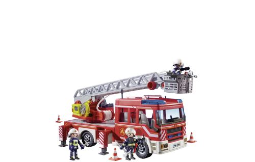 Playmobil - 9463 - Les pompiers - Camion de pompiers avec échelle pivotant