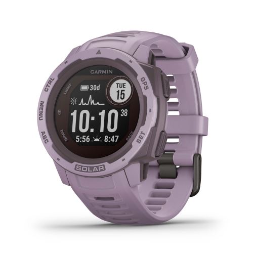Montre connectée Garmin Instinct Solar Mauve