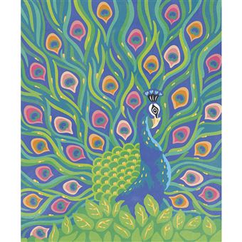 Kit créatif Janod Peinture au numéro Oiseaux Fabuleux