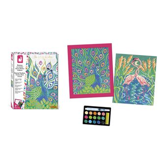 Kit créatif Janod Peinture au numéro Oiseaux Fabuleux