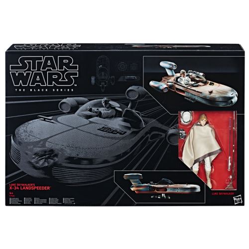 Figurine Star Wars The Black Séries Luke Skywalker et Landspeeder X-34