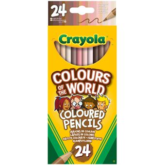 Set de 24 crayons de couleur Goliath Crayola Colours of the World