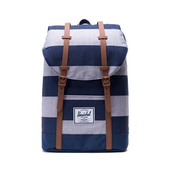 Sac à dos Herschel Retreat Border Stripe 30,48 cm Gris et Bleu