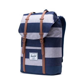 Sac à dos Herschel Retreat Border Stripe 30,48 cm Gris et Bleu