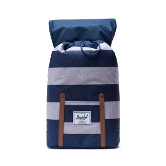 Sac à dos Herschel Retreat Border Stripe 30,48 cm Gris et Bleu