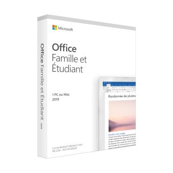 Office Famille Et Etudiant 2019 1 Pc Ou Mac Logiciel Pc Achat Prix Fnac