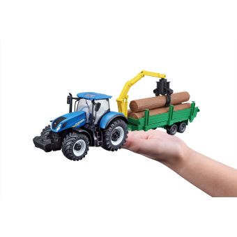 Collection ferme Bburago Tracteur New Holland avec remorque 1:43 Modèle aléatoire