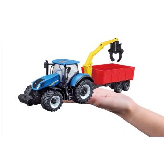 Collection ferme Bburago Tracteur New Holland avec remorque 1:43 Modèle aléatoire