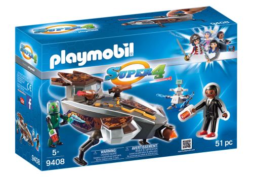 Playmobil Super 4 9408 Navette d'interception sykronienne avec Gene