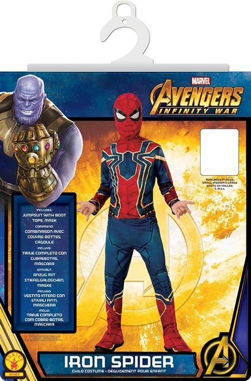 Déguisement classique Avengers Spider-Man Infinity War Taille S