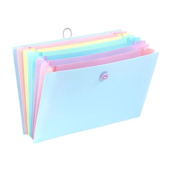 Trieur Extensible 12 compartiments A4 - Rainbow Pastel - Viquel