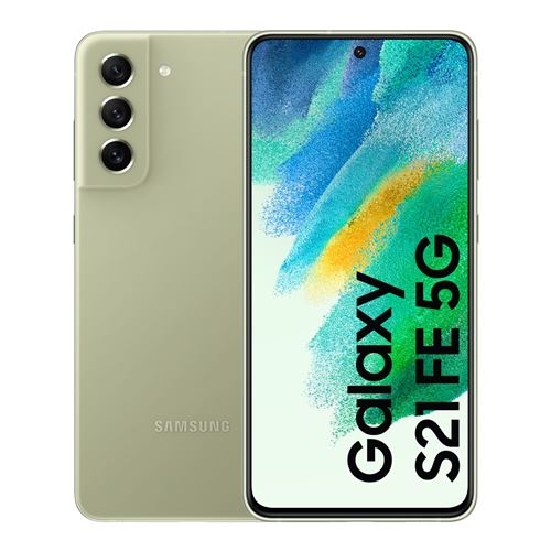 Acheter Smartphone Samsung Galaxy S21 FE 6,4"" 5G 128 Go Double SIM Olive État correct - 179,00 € Smartphone Samsung Galaxy S21 FE 6,4"" 5G 128 Go Double SIM Olive État correct - Samsung reconditionné disponible sur Fnac
