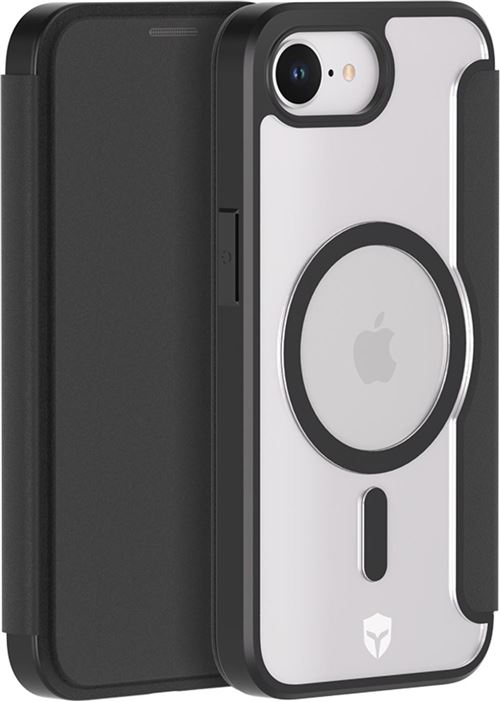 Folio Renforcé Magnet Forcecase Noir Pour iPhone 16e Et 17E
