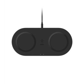 Belkin BOOST CHARGE Dual - Plot de charge sans fil + adaptateur secteur - 10 Watt - noir - 1