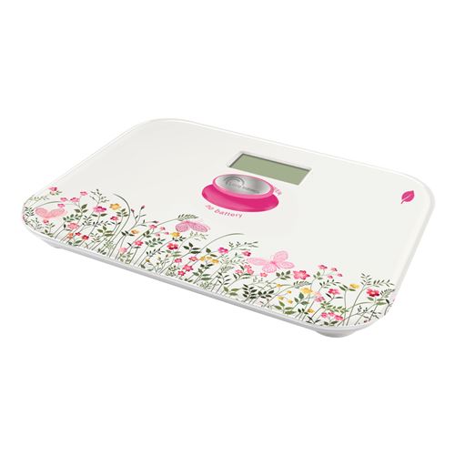 Pèse-personne Little Balance Kinetic Florale 8328 Blanc