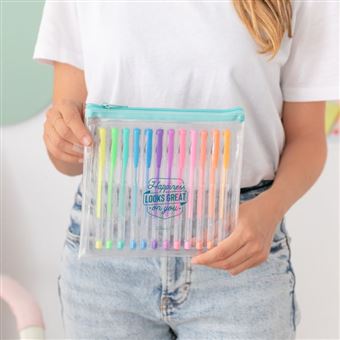 Set 12 stylos de couleurs Mr. Wonderful Happiness