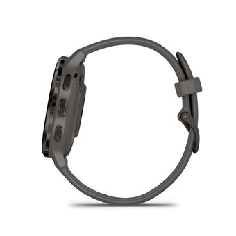 Montre connectée Garmin Venu 3S 41mm en acier Gray, boîtier gris foncé et bracelet en silicone gris foncé