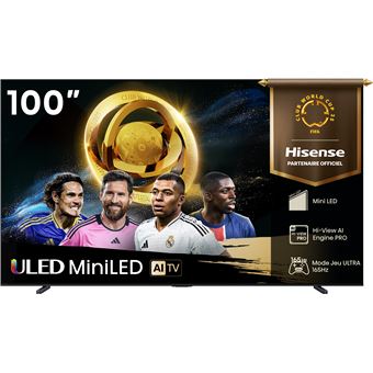TV Mini LED QLED Hisense 4K UHD 100U7Q 253 cm 2025