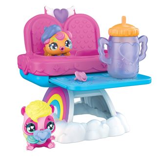 Pack de 2 Figurines Hatchimal avec chaise haute