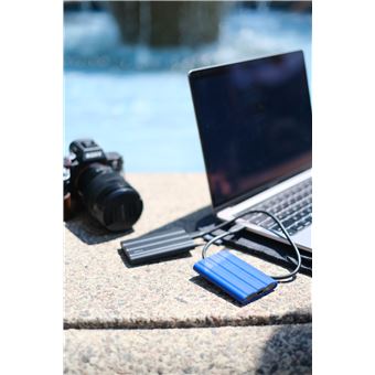 Disque SSD Externe Samsung Portable T7 Shield MU-PE1T0R/EU USB Type C 1 To Bleu