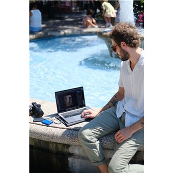 Disque SSD Externe Samsung Portable T7 Shield MU-PE1T0R/EU USB Type C 1 To Bleu