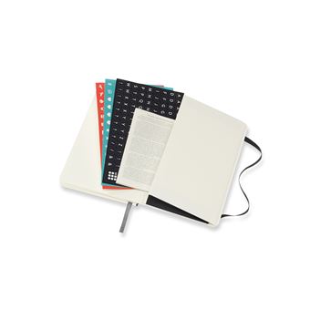 Agenda semainier Moleskine Horizontal Format de poche Couverture souple 2022 Noir