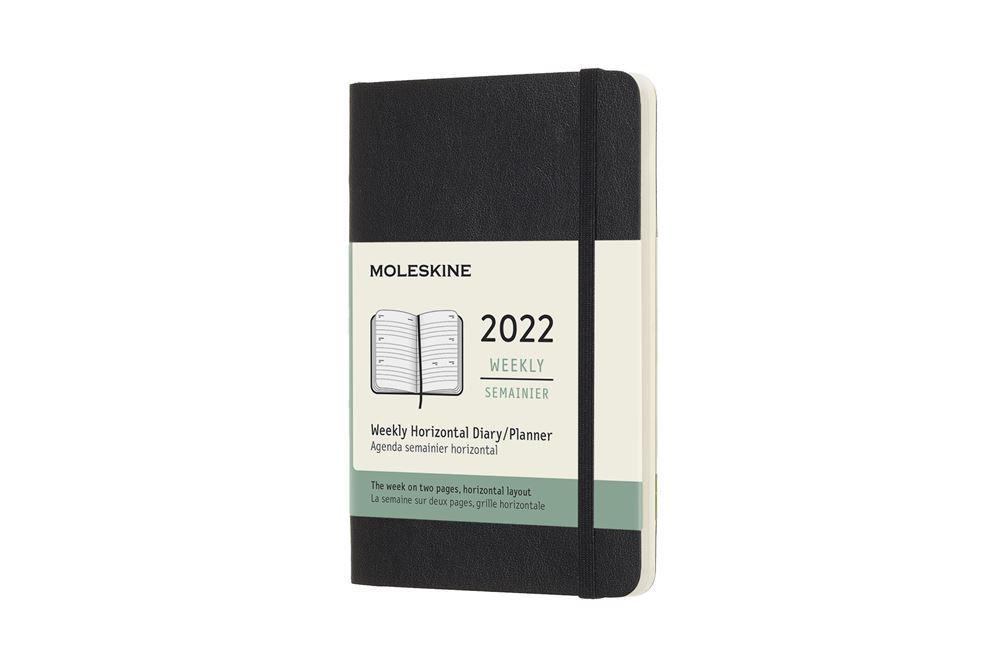 Agenda semainier Moleskine Horizontal Format de poche Couverture souple