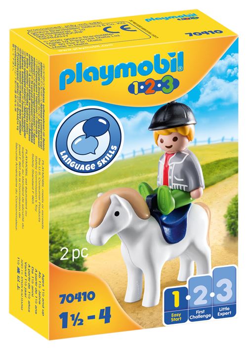 Playmobil 1.2.3 70410 Garçon avec poney